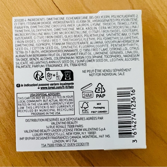 Spike Valentino Matte Lipstick, Color 134R “Couture in the Streets”, Travel Size - Picture 4 of 5